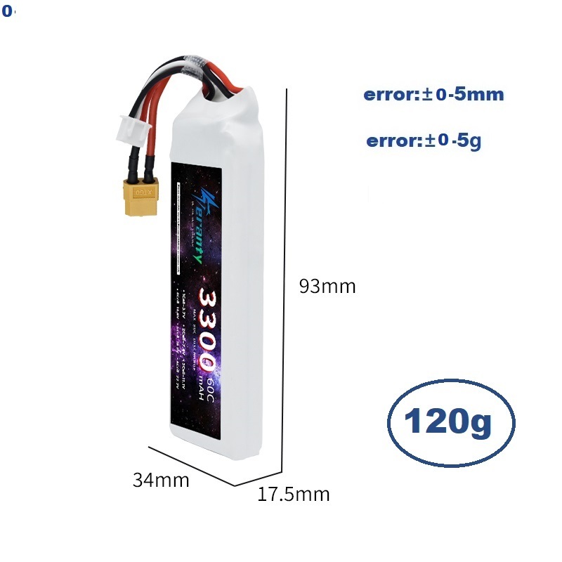2S 7.4V LiPo แบตเตอรี่ 3300mAh - Drone Battery 3S บทวิจารณ์และราคา